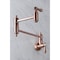 Kingston Brass KS310BALAC Heirloom Wall Mount Pot Filler Kitchen Faucet, Copper KS310BALAC - alternate 4
